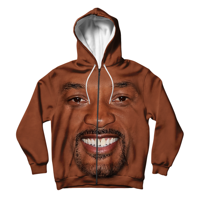 Will Smith Face Unisex Hoodie Zipup