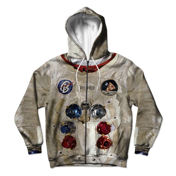 Astronaut Suit Unisex Hoodie Zipup