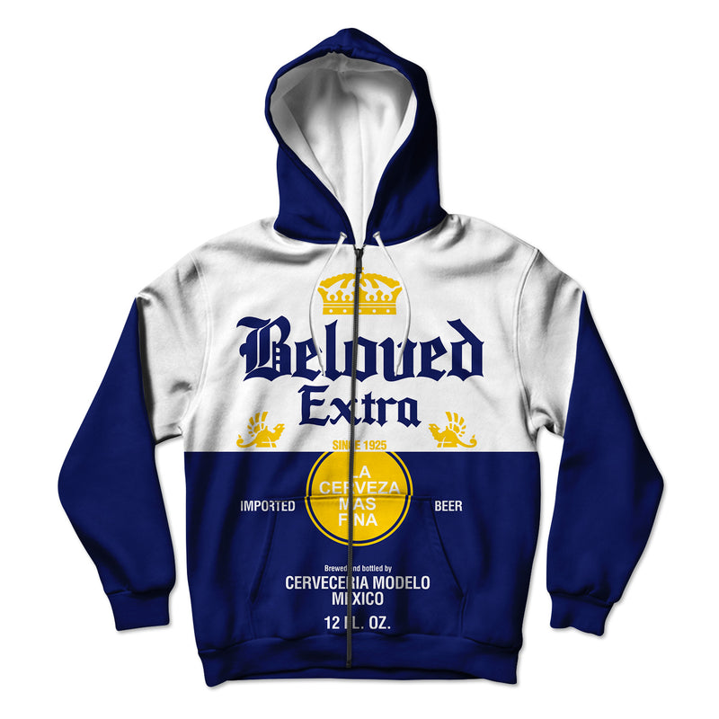 Beloved Extra Beer Unisex Hoodie Zipup