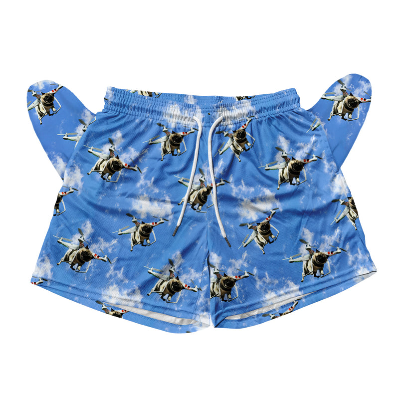 Drone Pug Mesh Shorts