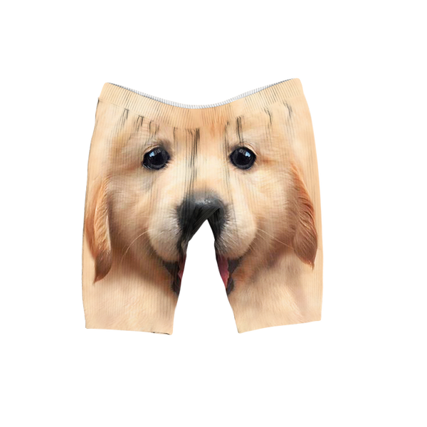 Puppy Dog Eyes Women's Ribbed Shorts
