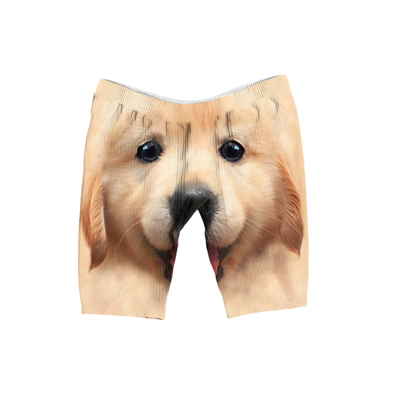 Puppy Dog Eyes Women's Ribbed Shorts