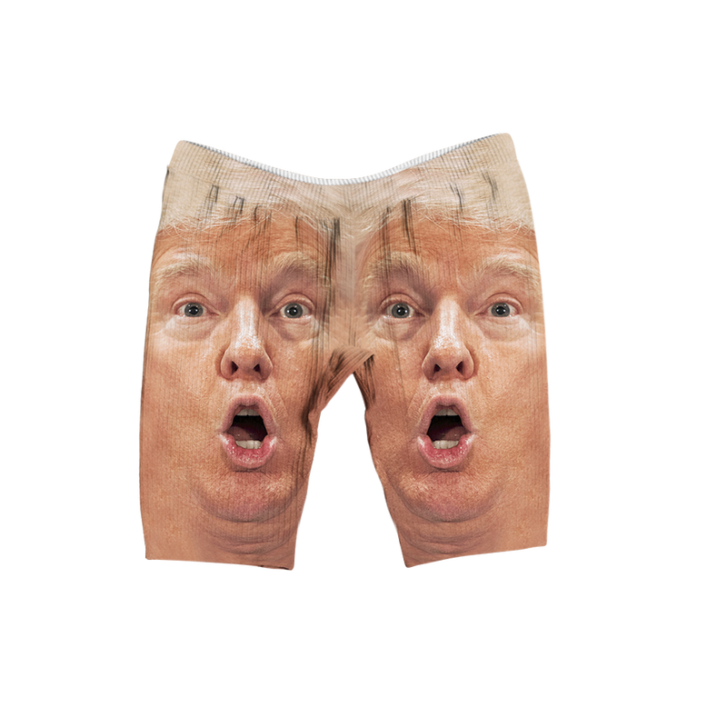 Shocked Trump Women's Ribbed Shorts