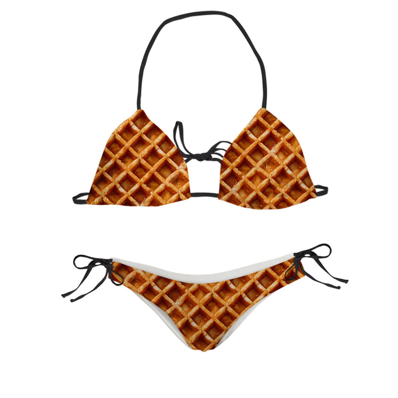 Beloved Waffle Sling Bikini Swimsuit