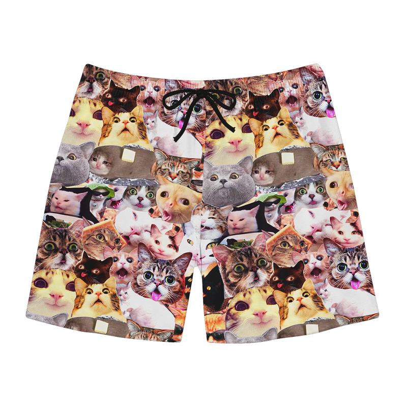 Cats Meme Face Swim Trunks Beloved Shirts