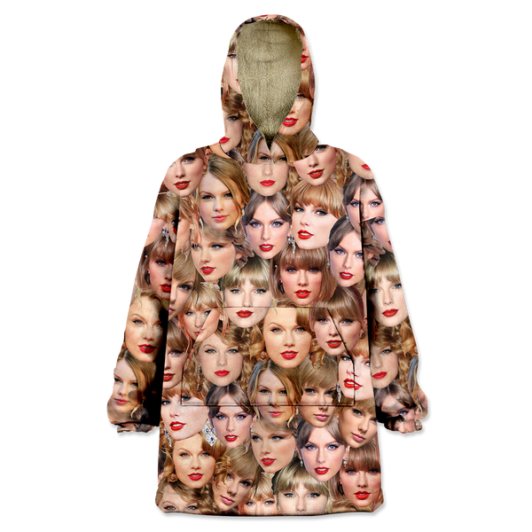 Taylor Allover Face Wearable Blanket Hoodie