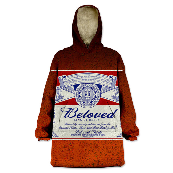 Beloved King Of Beers Wearable Blanket Hoodie