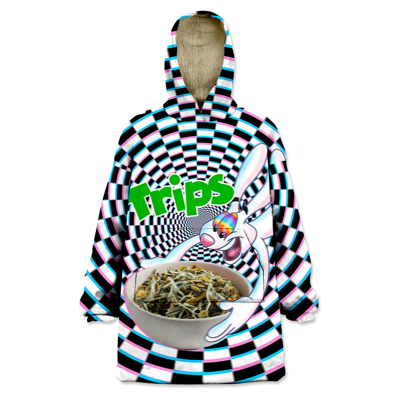 Trips Wearable Blanket Hoodie