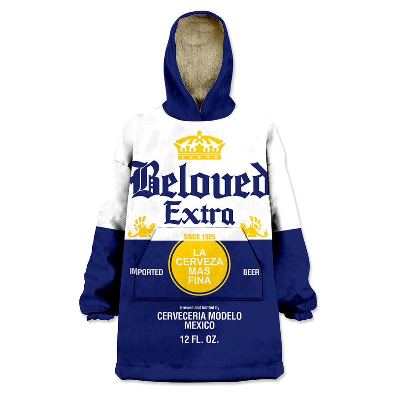 Beloved Extra Beer Wearable Blanket Hoodie