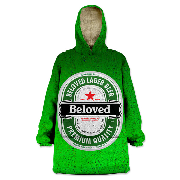 Beloved Lager Beer Wearable Blanket Hoodie