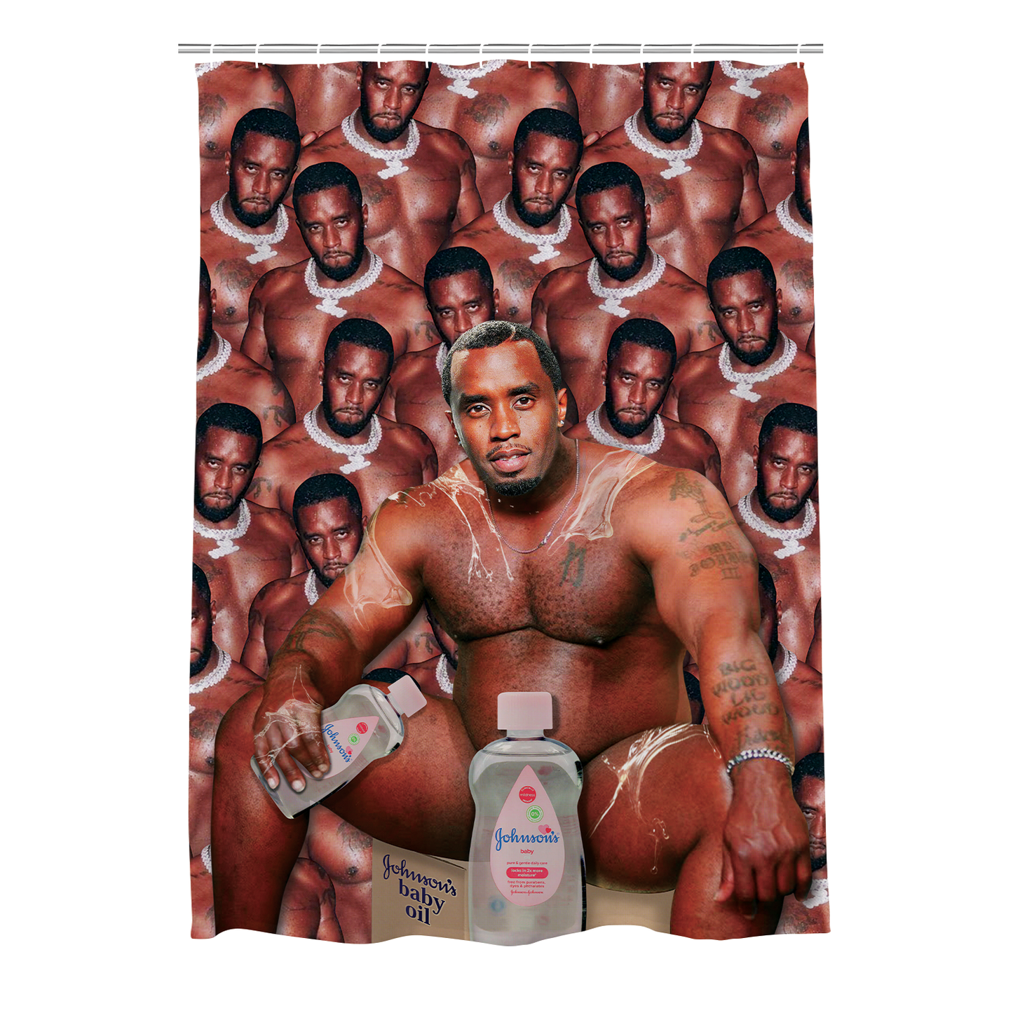 Diddy Oil Shower Curtain