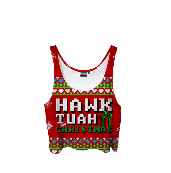 Hawk Tuah For Christmas Crop Top