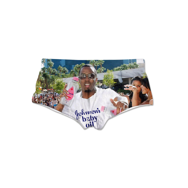 Baby Oil Party Triangle Swim Trunks