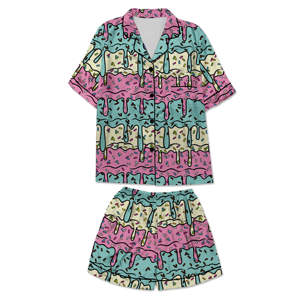 Ice Cream Drip Women's Pajama Set