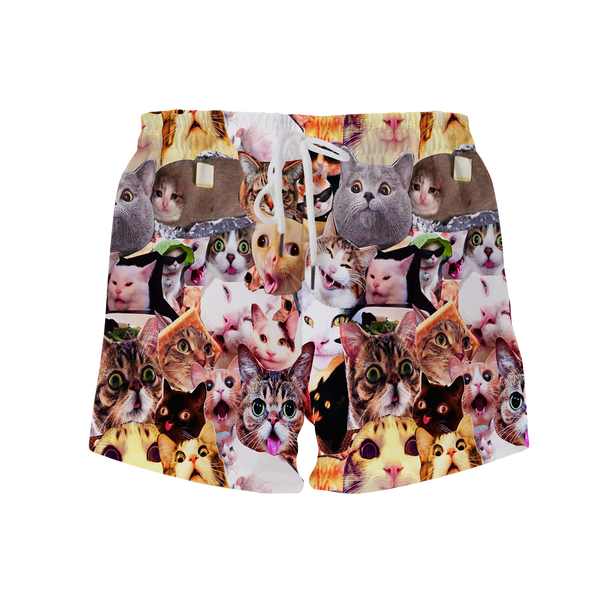 Cats Meme Face Women's Shorts