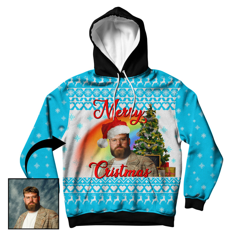 Custom Christmas Greeting Unisex Hoodie