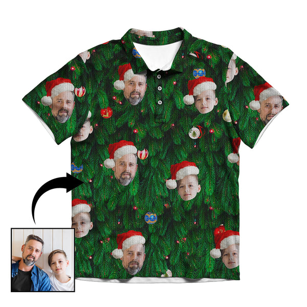 Custom Christmas Tree Men's Polo Shirt