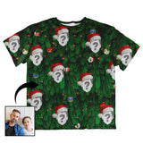 Custom Christmas Tree Oversized Tee