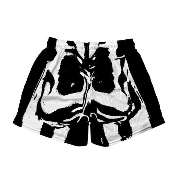 Male B&W Body Map - Mesh Shorts