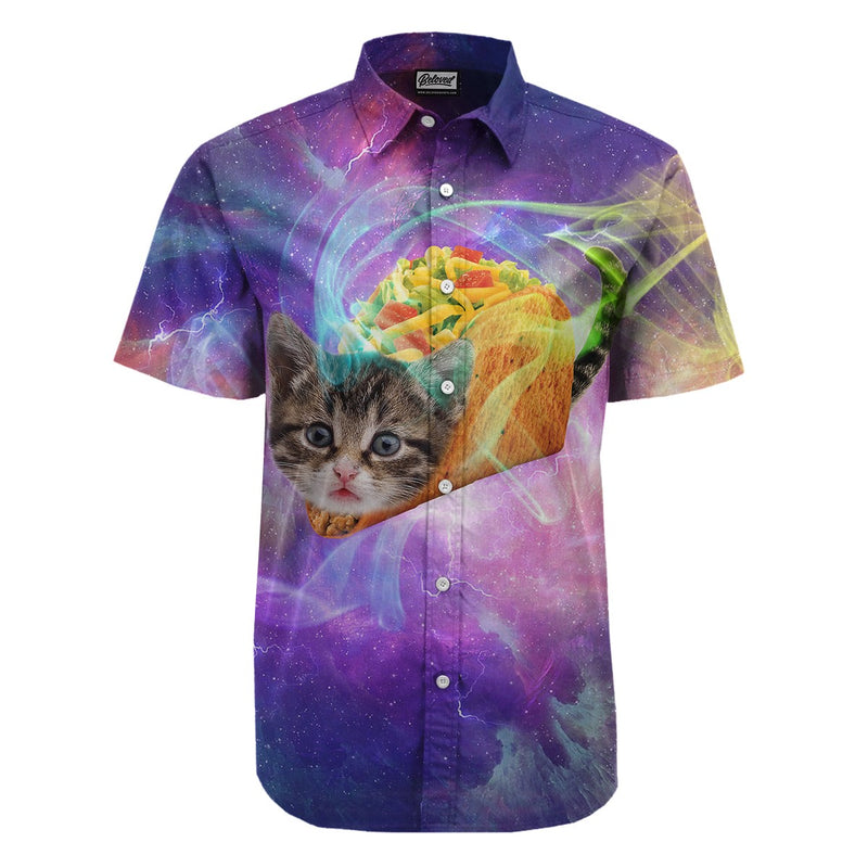 Taco Cat Button Up