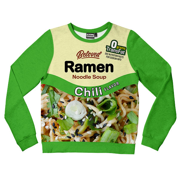 Green Chili Ramen Kids Sweatshirt