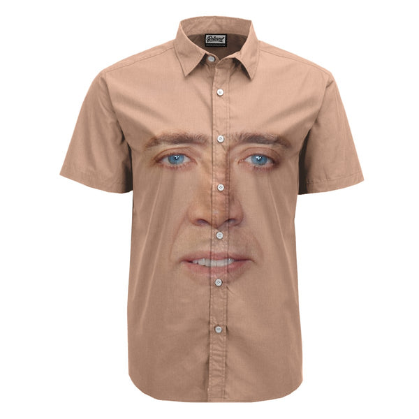 Cage Face Button Up