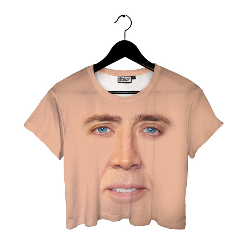 Cage Face Crop Tee