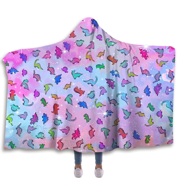 Dino Club Hooded Blanket