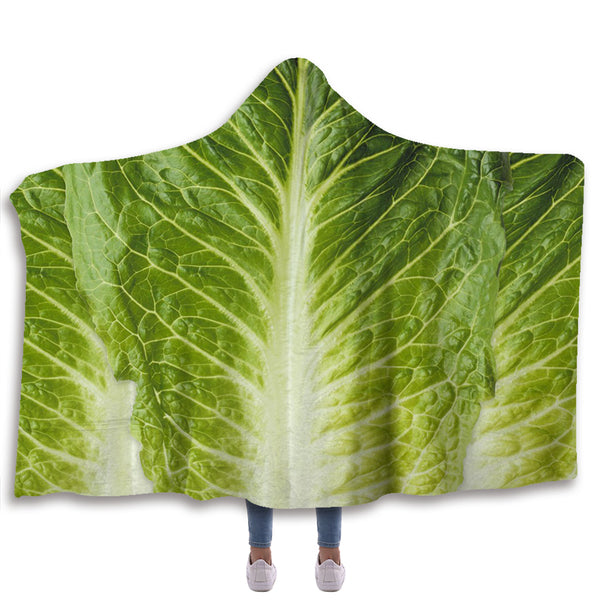 Lettuce Hooded Blanket