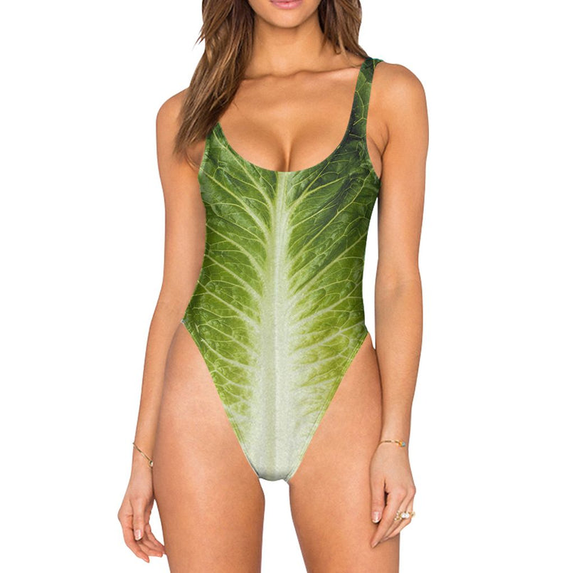 Lettuce Swimsuit - High Legged