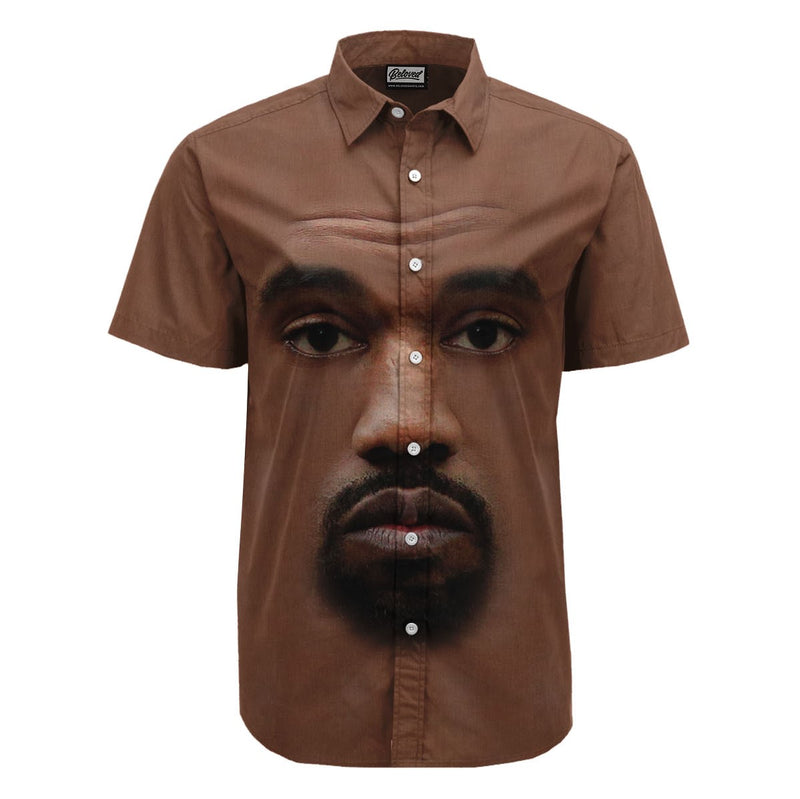 Kanye Face Button Up
