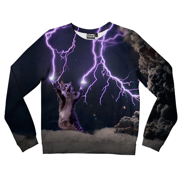 Lightning Cat Kids Sweatshirt