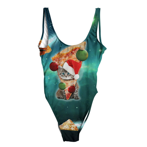 Meowie Christmas Pizza Cats Swimsuit - Regular