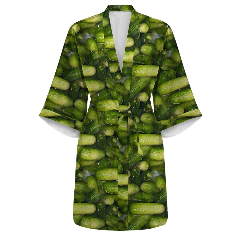 Pickles Satin Kimono Robe