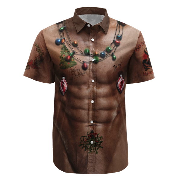 Swole Christmas Button Up