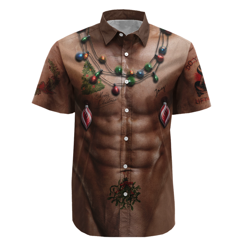 Swole Christmas Button Up