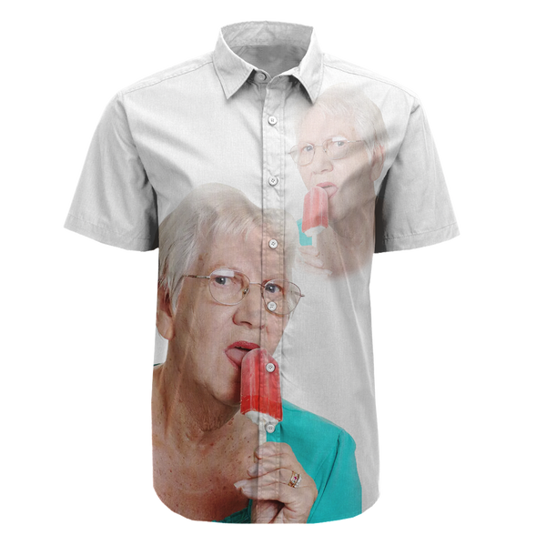 Popsicle Grandma Button Up