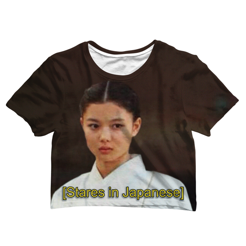 Stares In Japanese Crop Tee