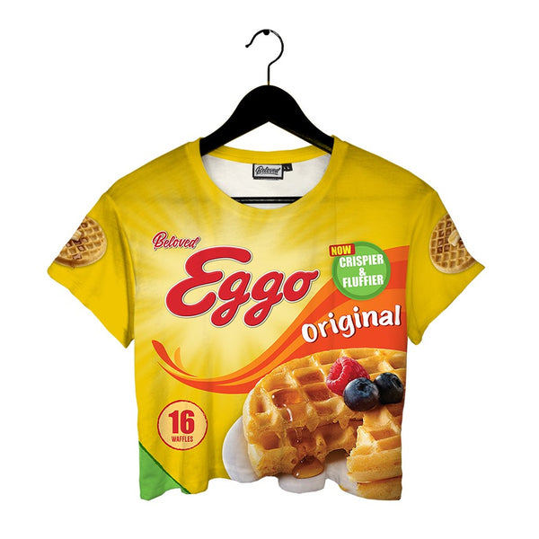 Beloved Eggo Waffles Crop Tee