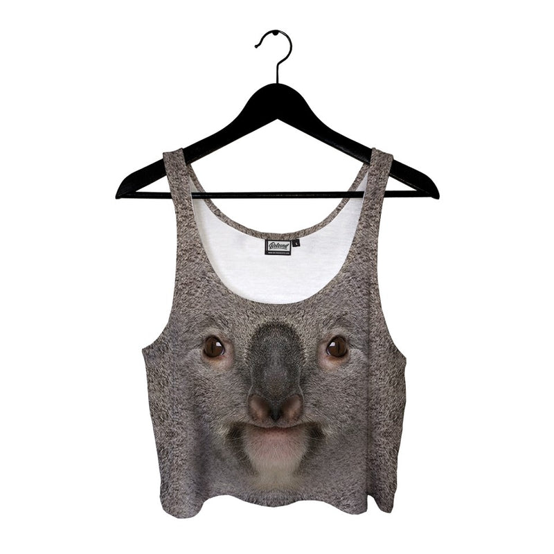 Koala Face Crop Top