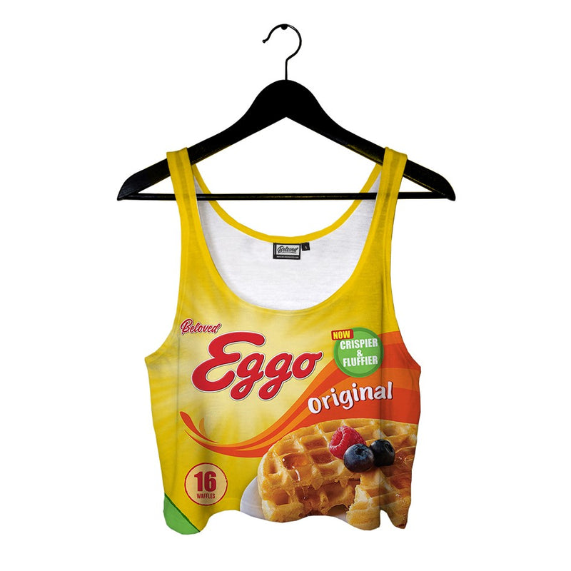 Beloved Eggo Waffles Crop Top