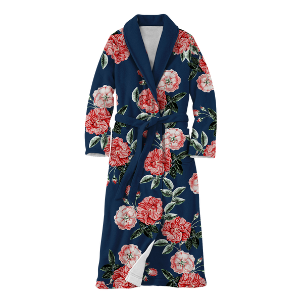 Vintage Rose  Fleece Robe