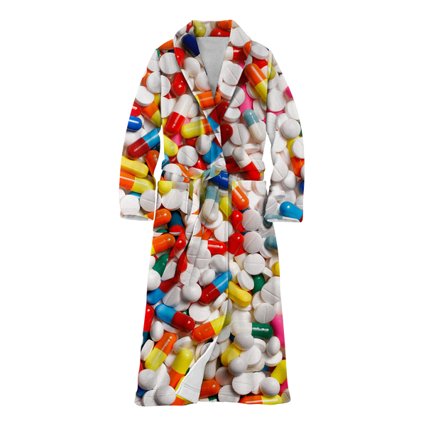 Pills Fleece Robe