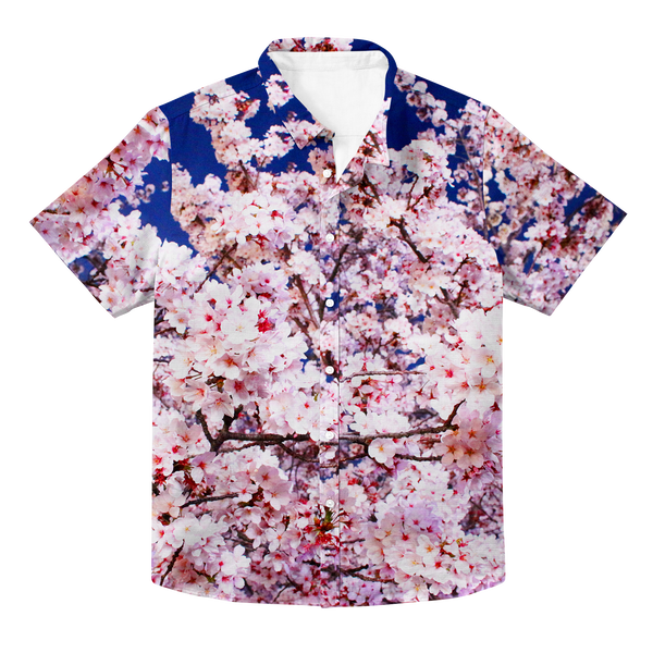 Sakura Blossom Hawaiian Button Up