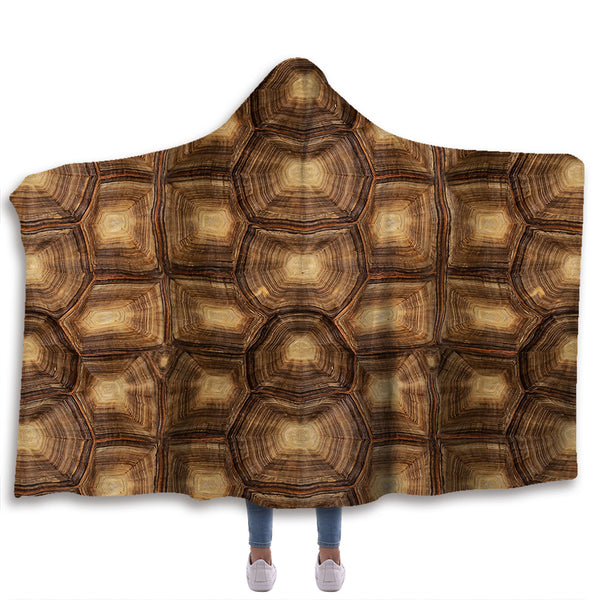 Turtle Shell Hooded Blanket