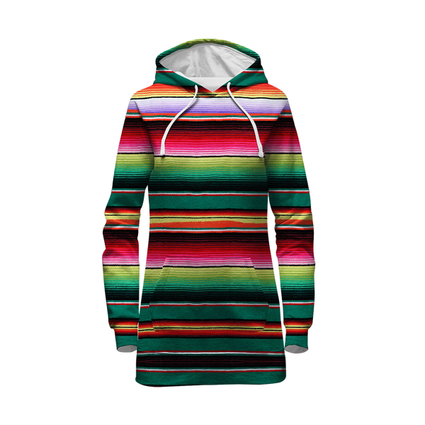 Serape Hoodie Dress