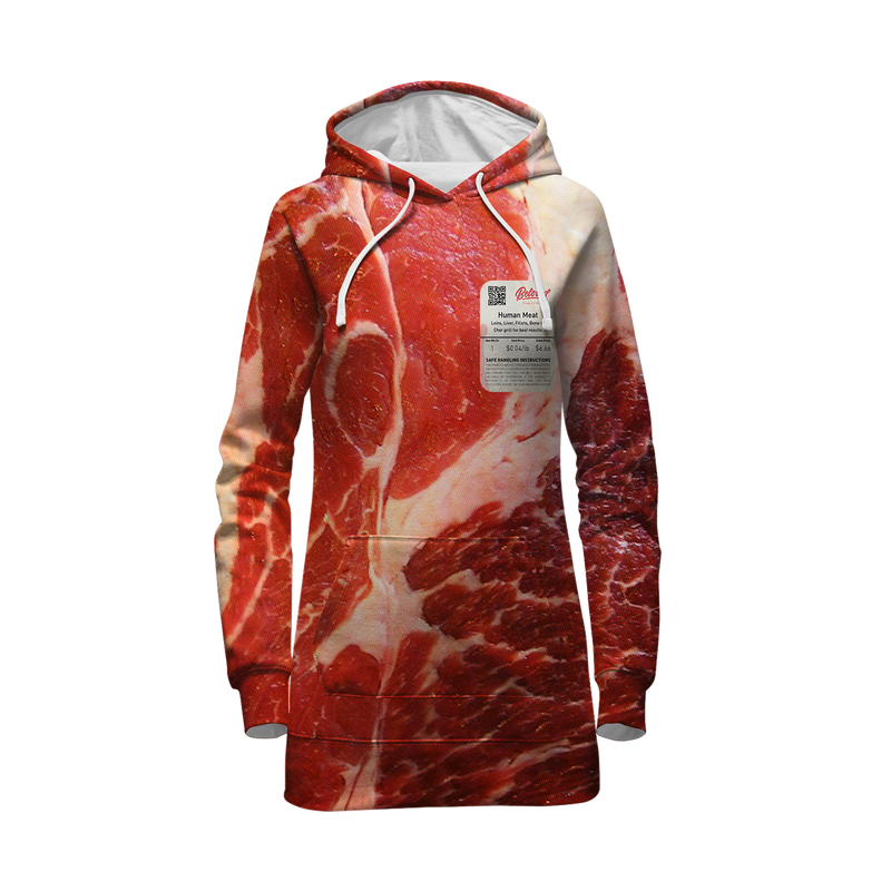 Human Meat Hoodie Dress