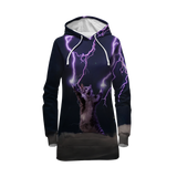 Lightning Pet Custom Hoodie Dress