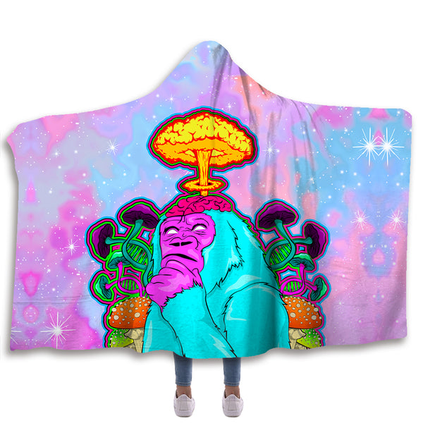 Stoned Ape Psychedelic Hooded Blanket