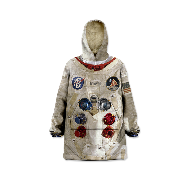 Astronaut Suit Kids Blanket Hoodie